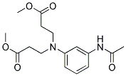 3-Acetamino-N,N-Di(Methoxycarbonyl-Ethyl)Aniline 结构式