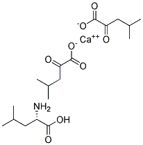 L-LeucineAlphaKetoisocaproateCalcium 结构式