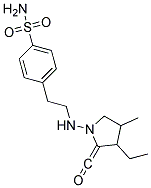 4-[2-(3-Ethyl-4-Methyl-2-Carbonyl-Pyrrolidinylamino)Ethyl]BenzeneSulfonamide 结构式