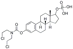 Estra 1,3,5 (10)-Triene 3,17-Diol-3 [Bis(2-Chloroethyl)Carbamate]-17-Phosphate 结构式