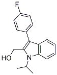 N-Isopropyl-3-(4-Fluorphenyl)-2-Hydroxymethyl Indole 结构式