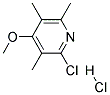 3,5-Dimethyl 4-Methoxy-2-Chloro Methyl Pyridine Hydrochloride 结构式