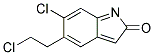 6-Chloro-5-(2-Chloroethyl)-2-Oxyindole 结构式