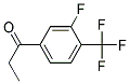 3-氟-4-(三氟甲基)苯丙酮 结构式
