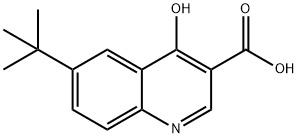 6-tert-Butyl-4-hydroxy- quinoline-3-carboxylic acid 结构式