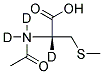 N-ACETYL-S-METHYL-L-CYSTEINE-D3 结构式