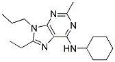 N-CYCLOHEXYL-8-ETHYL-2-METHYL-9-PROPYL-9H-PURIN-6-AMINE 结构式