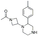 N- 乙酰-3(对甲基苯基哌嗪)氮杂环丁烷 结构式