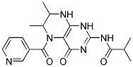 N-[1,4,5,6,7,8-HEXAHYDRO-6,7-DIMETHYL-4-OXO-5-(3-PYRIDINYLCARBONYL)-2-PTERIDINYL]-2-METHYL-PROPANAMIDE 结构式