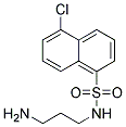 N-(3-AMINOPROPYL)-5-CHLORO-1-NAPHTHALENESULFONAMIDE 结构式