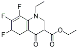 6,7,8-三氟-N-乙基-2,5-二氢-4-氧代-3-喹啉甲酸乙酯 结构式