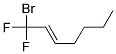 E/Z 1-BROMO-1,1-DIFLUOROHEPT-2-ENE 结构式