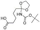 BOC-DL-2-AMINO-1,3-DIOXOLANE-2-PENTANOIC ACID 结构式