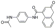 beta-Oxynaphthoic acid p-acetaminoanilide 结构式