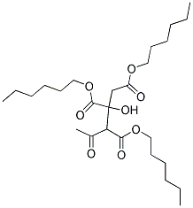 ACETYLCITRIC ACID TRI-N-HEXYL ESTER 结构式