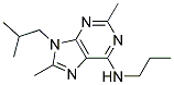 9-ISOBUTYL-2,8-DIMETHYL-N-PROPYL-9H-PURIN-6-AMINE 结构式