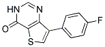 7-(4-FLUOROPHENYL)-3H-THIENO[3,2-D]PYRIMIDIN-4-ONE 结构式