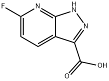 6-氟-1H-吡唑并[3,4-B]吡啶-3-羧酸 结构式