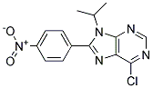 6-CHLORO-9-ISOPROPYL-8-(4-NITROPHENYL)-9H-PURINE 结构式