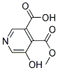 5-Hydroxy-3,4-pyridinedicarboxylic acid 4-methyl ester 结构式