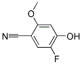 5-FLUORO-4-HYDROXY-2-METHOXYBENZONITRILE 结构式