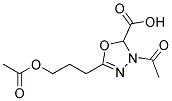 5-(3-ACETOXYPROPYL)-3-ACETYL-2,3-DIHYDRO-1,3,4-OXADIAZOLE-2-CARBOXYLIC ACID 结构式