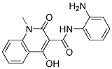 4-HYDROXY-1-METHYL-2-OXO-1,2-DIHYDROQUINOLINE-3-CARBOXYLIC ACID (2-AMINOPHEYL)AMIDE 结构式