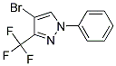 1-苯基-3-三氟甲基-4-溴-1H-吡唑 结构式