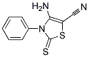 2-硫代-3-苯基-4-氨基5-氰基噻唑 结构式