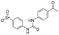 4-[3-(4-Acetyl-phenyl)-ureido]-benzenesulfonyl 结构式