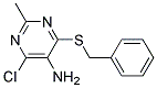 4-(Benzylthio)-6-chloro-2-methylpyrimidin-5-amine 结构式