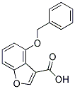4-(BENZYLOXY)BENZOFURAN-3-CARBOXYLIC ACID 结构式