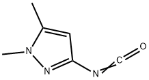 3-异氰酸酯基-1,5-二甲基-1H-吡唑 结构式