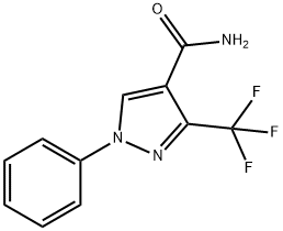 1-苯基-3-三氟甲基-1H-吡唑-4-酰胺 结构式