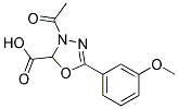 3-乙酰基-5-(3-甲氧基苯基)-2,3-二氢-1,3,4-恶二唑-2-甲酸 结构式