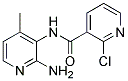 N-(4-甲基-2-氨基吡啶-3-基)-2-氯吡啶-3-甲酰胺 结构式