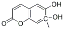 6-羟基-7-甲氧基香豆素 结构式