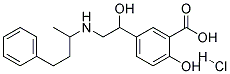 5-[1-HYDROXY-2-(1-METHYL-3-PHENYLPROPYLAMINO)ETHYL] SALICYLIC ACID HYDROCHLORIDE 结构式