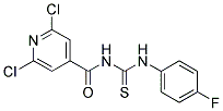 N-(2,6-DICHLOROISONICOTINOYL)-N'-(4-FLUOROPHENYL)THIOUREA, TECH 结构式