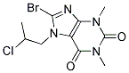 8-Bromo-7-(2-chloropropyl)-1,3-dimethyl-2,3,6,7-tetrahydro-1H-purine-2,6-dione, tech 结构式
