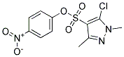 4-NITROPHENYL 5-CHLORO-1,3-DIMETHYL-1H-PYRAZOLE-4-SULFONATE, TECH 结构式