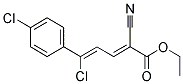 ETHYL 5-CHLORO-5-(4-CHLOROPHENYL)-2-CYANOPENTA-2,4-DIENOATE, TECH 结构式