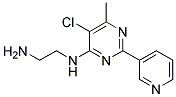 N1-[CHLORO-6-METHYL-2(3-PYRIDYL)PYRIMIDIN-4-YL]ETHANE-1,2-DIAMINE 结构式