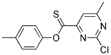 4-METHYLPHENYL 2-CHLORO-6-METHYLPYRIMIDINE-4-CARBOTHIOATE, TECH 结构式