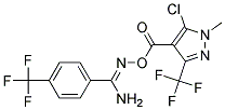 O1-{[5-CHLORO-1-METHYL-3-(TRIFLUOROMETHYL)-1H-PYRAZOL-4-YL]CARBONYL}-4-(TRI FLUOROMETHYL)BENZENE-1-CARBOHYDROXIMAMIDE 结构式