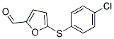 5-[(4-CHLOROPHENYL)THIO]-2-FURALDEHYDE 结构式