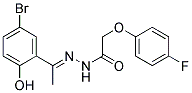N'-[(1E)-1-(5-BROMO-2-HYDROXYPHENYL)ETHYLIDENE]-2-(4-FLUOROPHENOXY)ACETOHYDRAZIDE 结构式