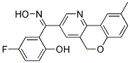 (5-FLUORO-2-HYDROXY-PHENYL)-(6-METHYL-10H-9-OXA-4-AZA-PHENANTHREN-2-YL)-METHANONE OXIME 结构式