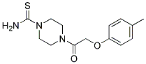 4-(2-P-TOLYLOXY-ACETYL)-PIPERAZINE-1-CARBOTHIOICACID AMIDE 结构式