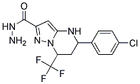 5-(4-CHLORO-PHENYL)-7-TRIFLUOROMETHYL-4,5,6,7-TETRAHYDRO-PYRAZOLO[1,5- A ]PYRIMIDINE-2-CARBOXYLIC ACID HYDRAZIDE 结构式